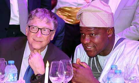 Photo News: Bill Gates At Fatima Dangote’s Wedding Reception