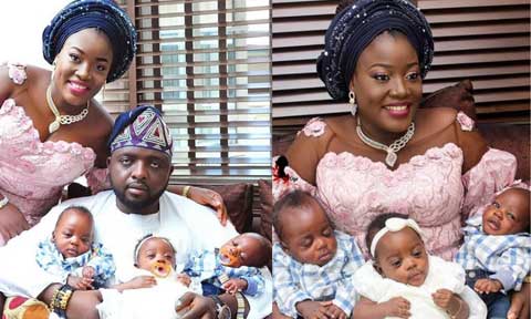 Inspiring Story: Nigerian Woman Welcomes Triplets After Six Years Of Waiting