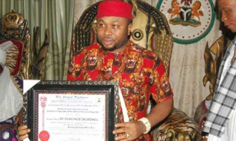 Tonto’s EX Olakunle Churchill Crowned ‘Ezinwa Chukwu Mere Eze’ In Enugu