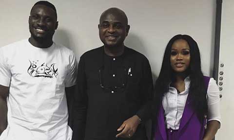 Presidential Aspirant Kingsley Moghalu Hangs Out With Cee-C And Angel