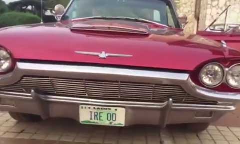 Actor Kunle Afolayan Goes Classic, Acquire 1965 Ford Thunderbird Car