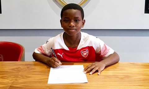 Arsenal Signs Nigeria’s 9-Year-Old Jayden Adetiba