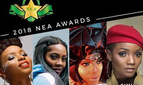 Wizkid, Davido, Tiwa Savage, Simi Battle For NEA 2018