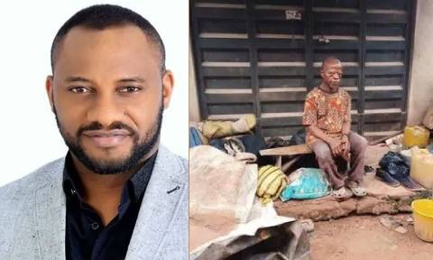 Yul Edochie Promise Support To Homeless Actor Kenneth Aguba