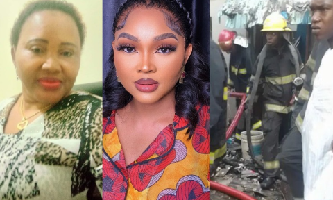Actress Mercy Aigbe’s Sister Sets Her Mother’s House On Fire