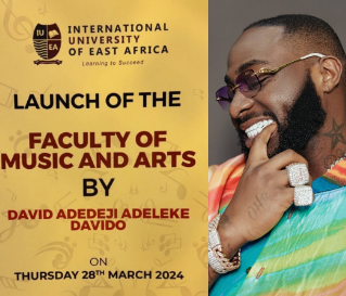 Davido unveils Uganda varsity’s music faculty
